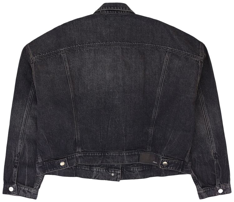 Amiri Oversized Trucker Denim Jacket Black