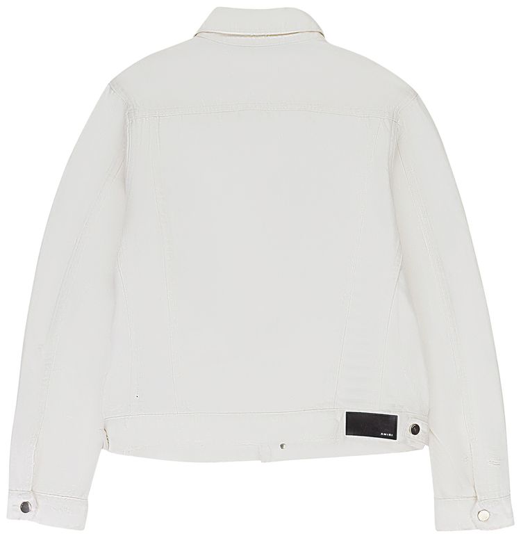 Amiri Trucker Denim Jackets White
