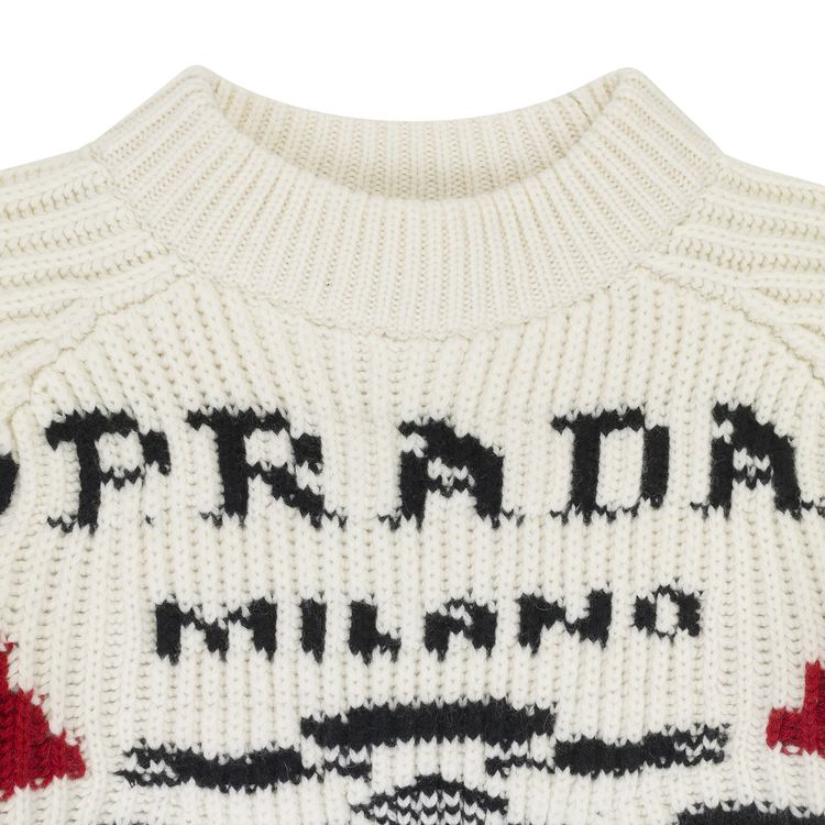 Prada Cashmere Sweater White