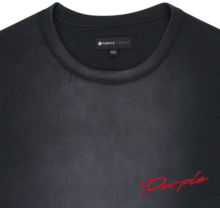 PURPLE BRAND Inside Out Tee Black