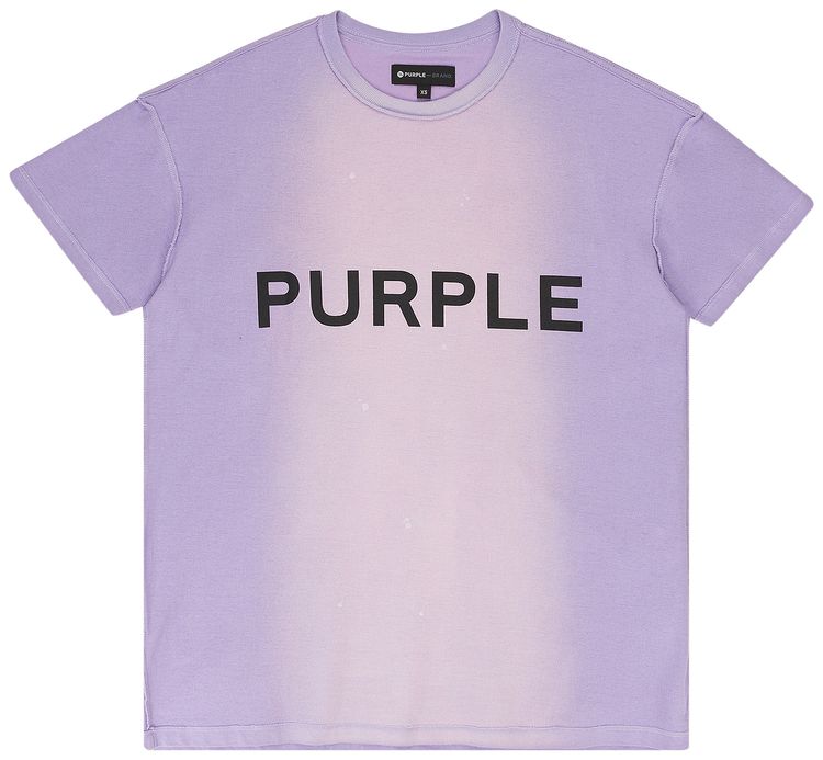 PURPLE BRAND Textured Jersey Inside Out Tee Lavender