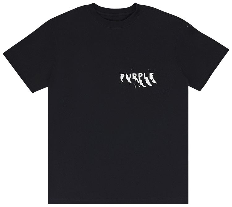 PURPLE BRAND Heavy Jersey Short Sleeve Tee Black