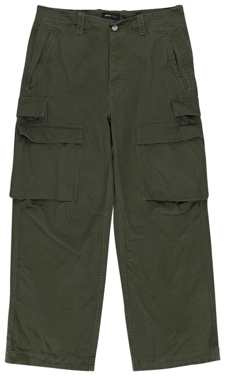 PURPLE BRAND Double Pocket Cargo Pants Green
