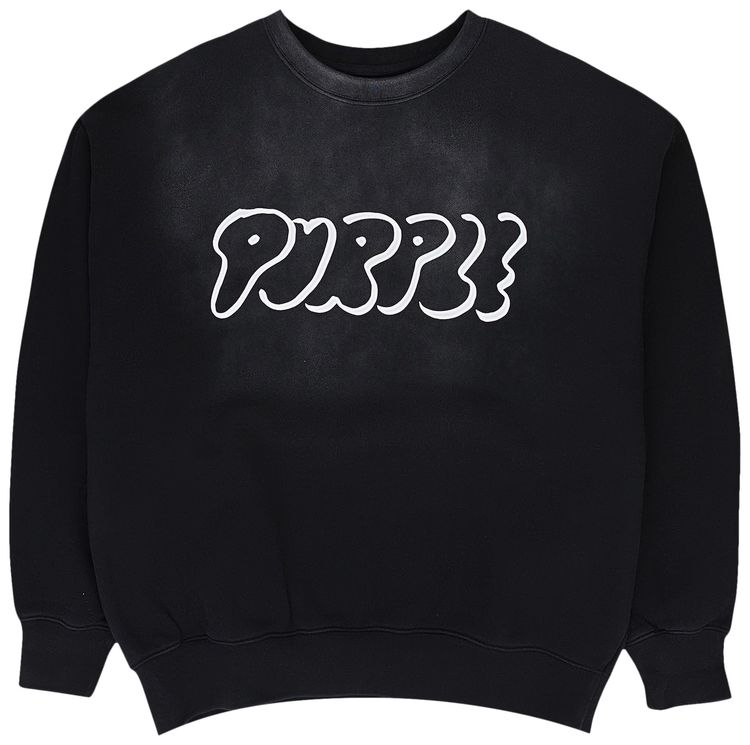 PURPLE BRAND HWT Fleece Crewneck Black