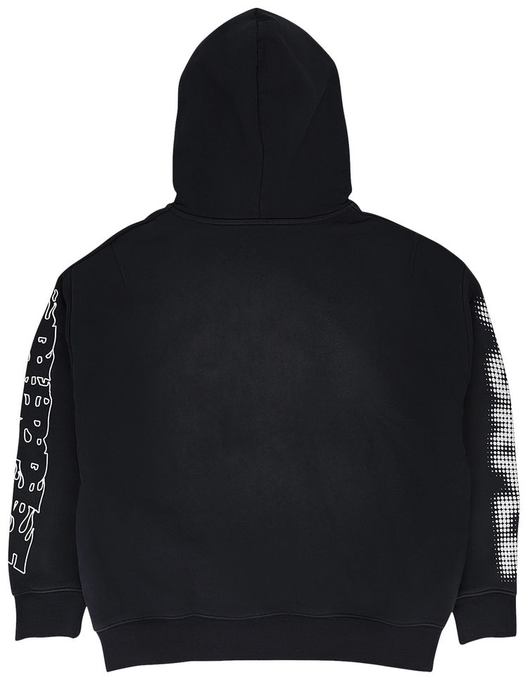 PURPLE BRAND HWT Fleece Full Zip Hoodie Black