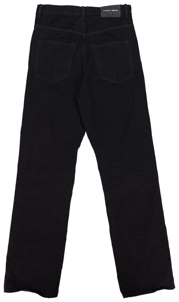 PURPLE BRAND Rinse Wash Skinny Jeans Black