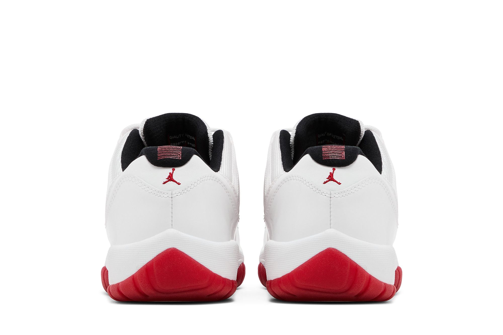 AirJordan11 Retro Low GSホワイト/ブラック/レッド Nike MEN'S Air Jordan 11 Retro Low BREDS Black Red White SIZE 10.5