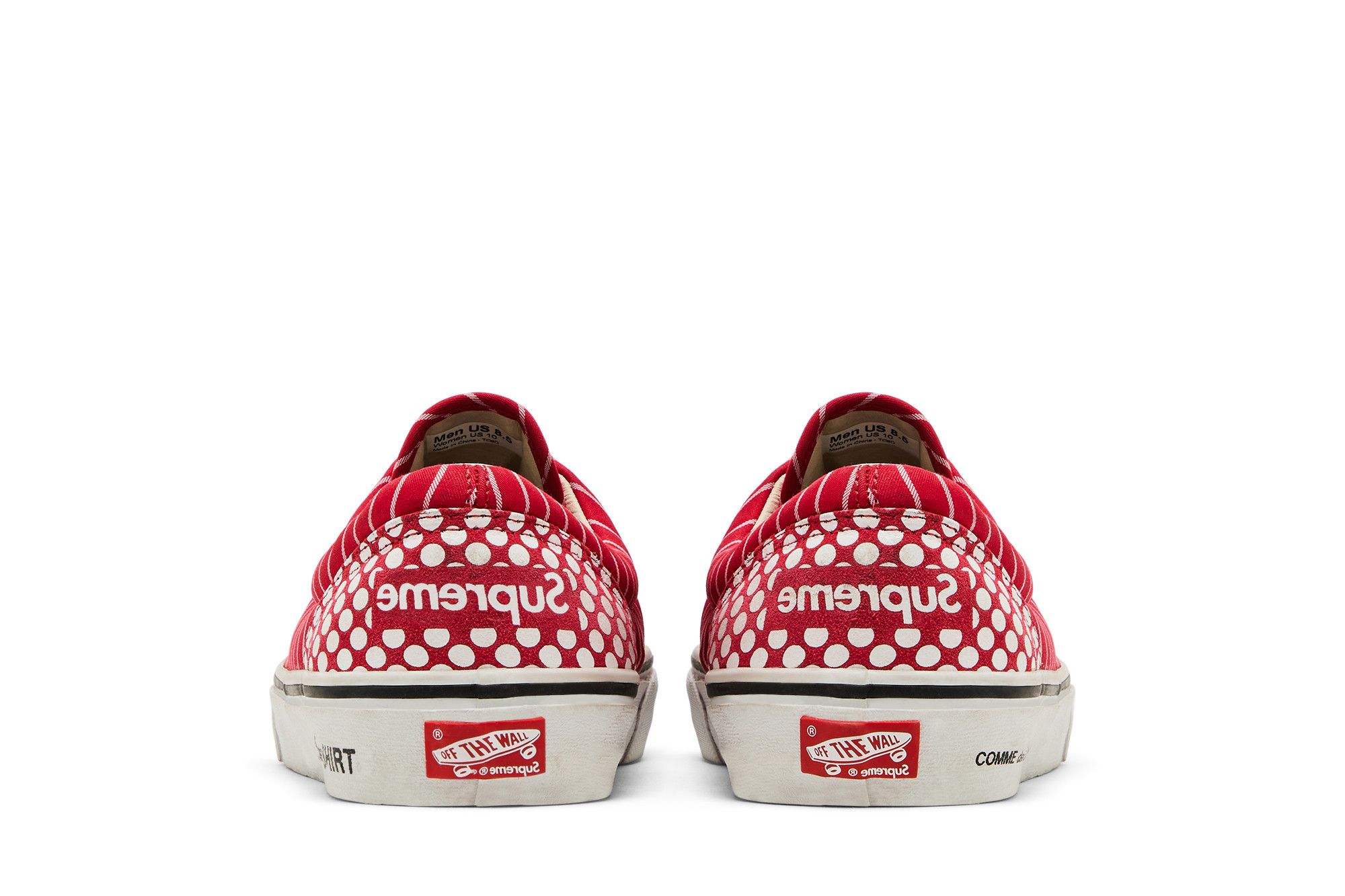 Buy Comme des Garçons x Supreme x Vans Era 'Pinstripe' - VN