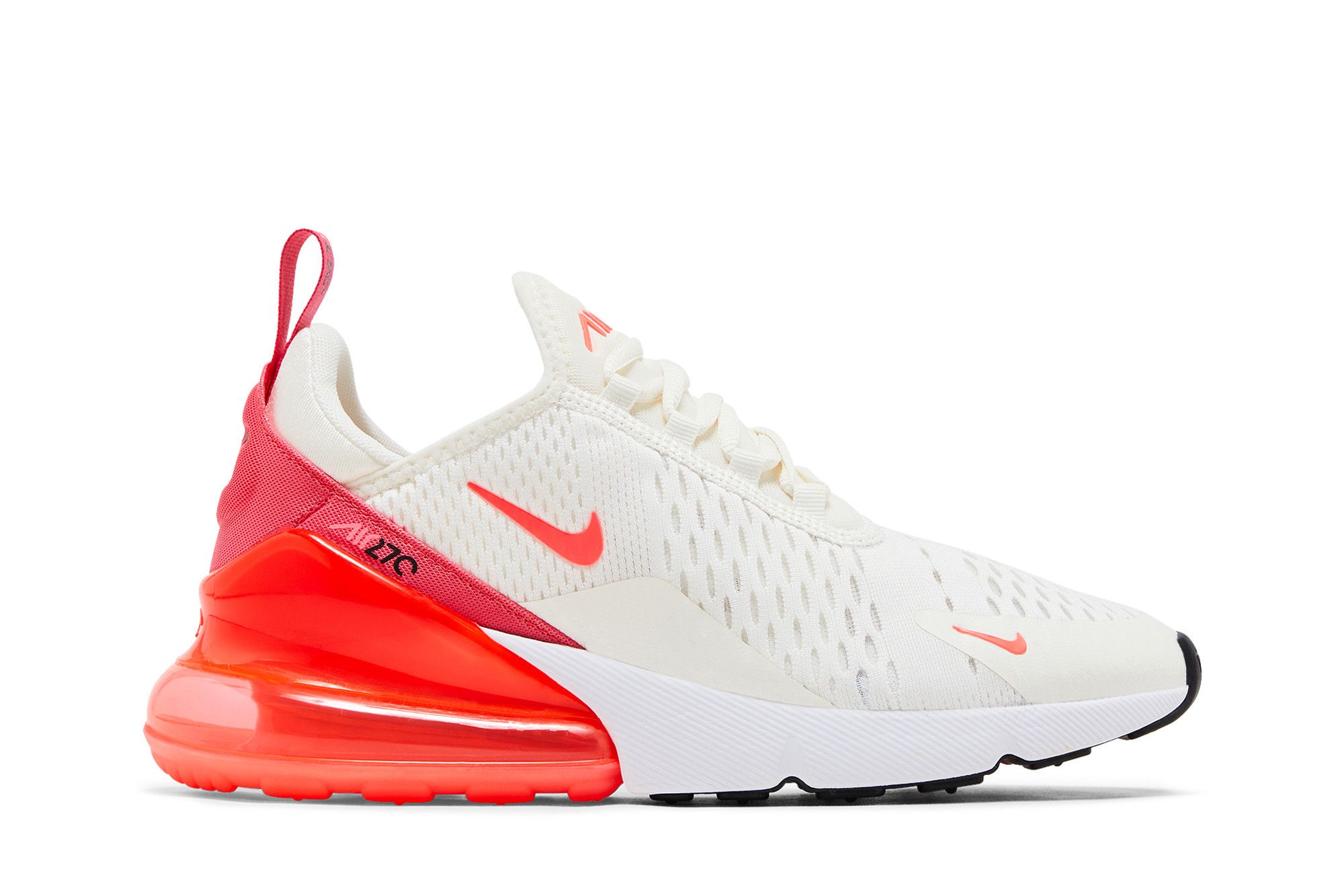あ NIKE AIR MAX 270 WHITE/VOLT-BLACK-LASER FUCHSIA 19SU-I