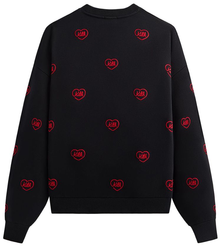 Kith Heart Nelson Crewneck Black