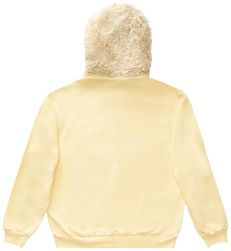 Marni Faux Fur Hooded Sweatshirt Yellow