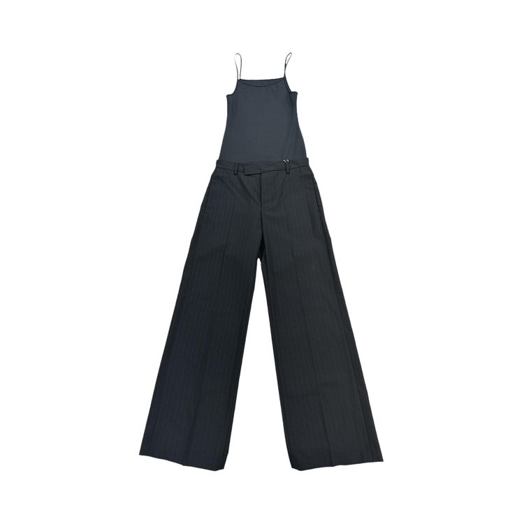 MM6 Maison Margiela Spaghetti Strap Jumpsuit Black