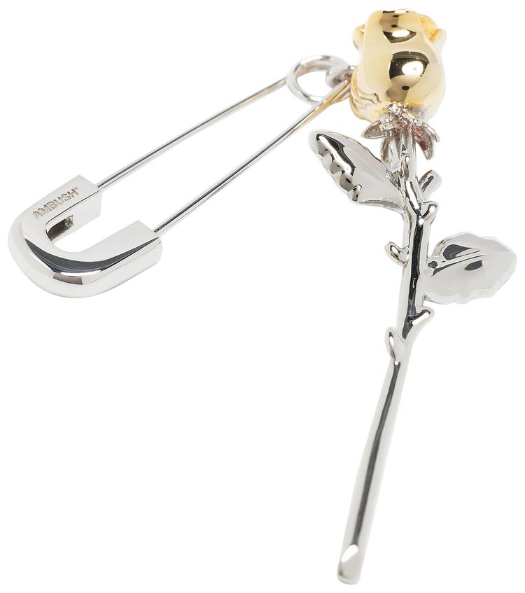Ambush Rose Charm Earring Silver