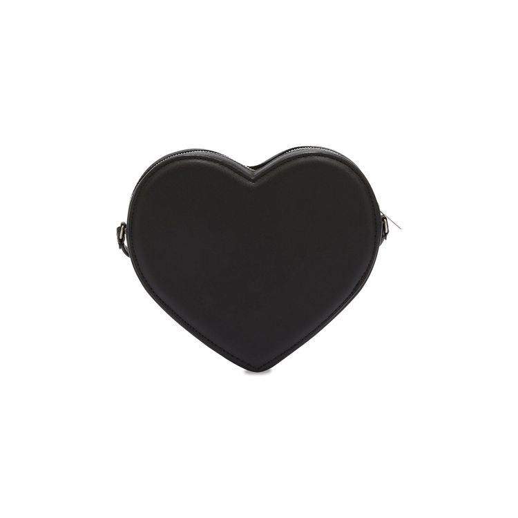 Ambush Flat Heart Crossbody Bag Black
