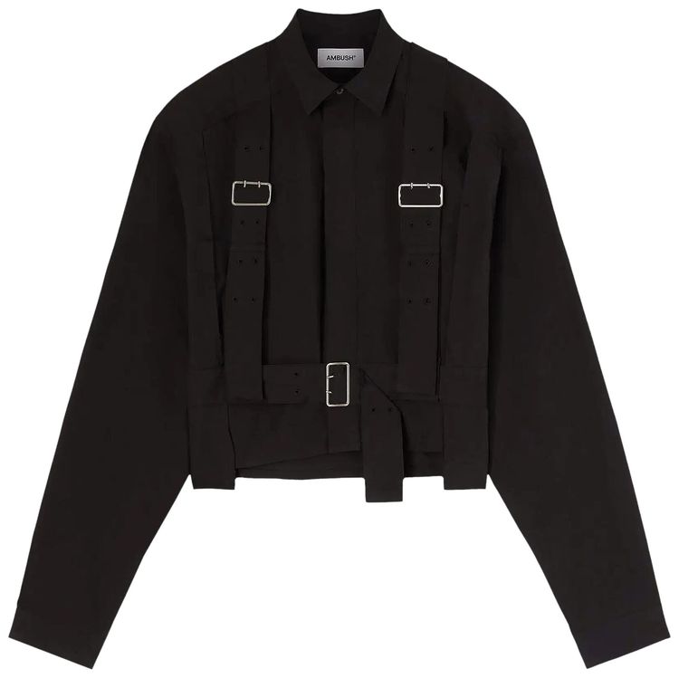Ambush Cropped Harness Shirt Black