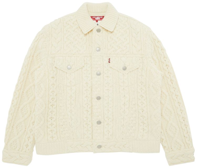 Junya Watanabe MAN x Levis Wool Trucker Jacket Natural