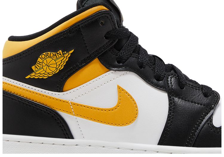 Air Jordan 1 Mid GS Black University Gold