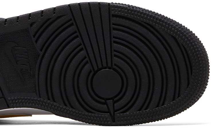 Air Jordan 1 Mid GS Black University Gold