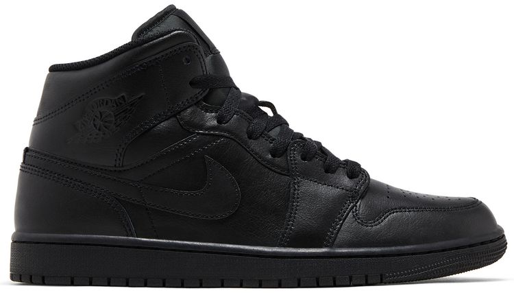 Air Jordan 1 Mid Triple Black 2022