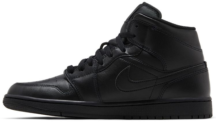 Air Jordan 1 Mid Triple Black 2022