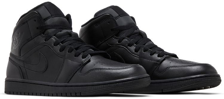Air Jordan 1 Mid Triple Black 2022