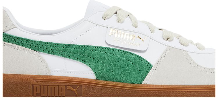 Puma Palermo Leather White Archive Green Gum