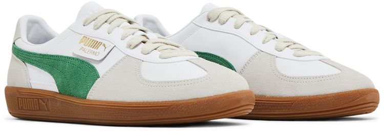 Puma Palermo Leather White Archive Green Gum