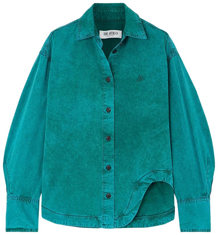The Attico Eliza Shirt Green