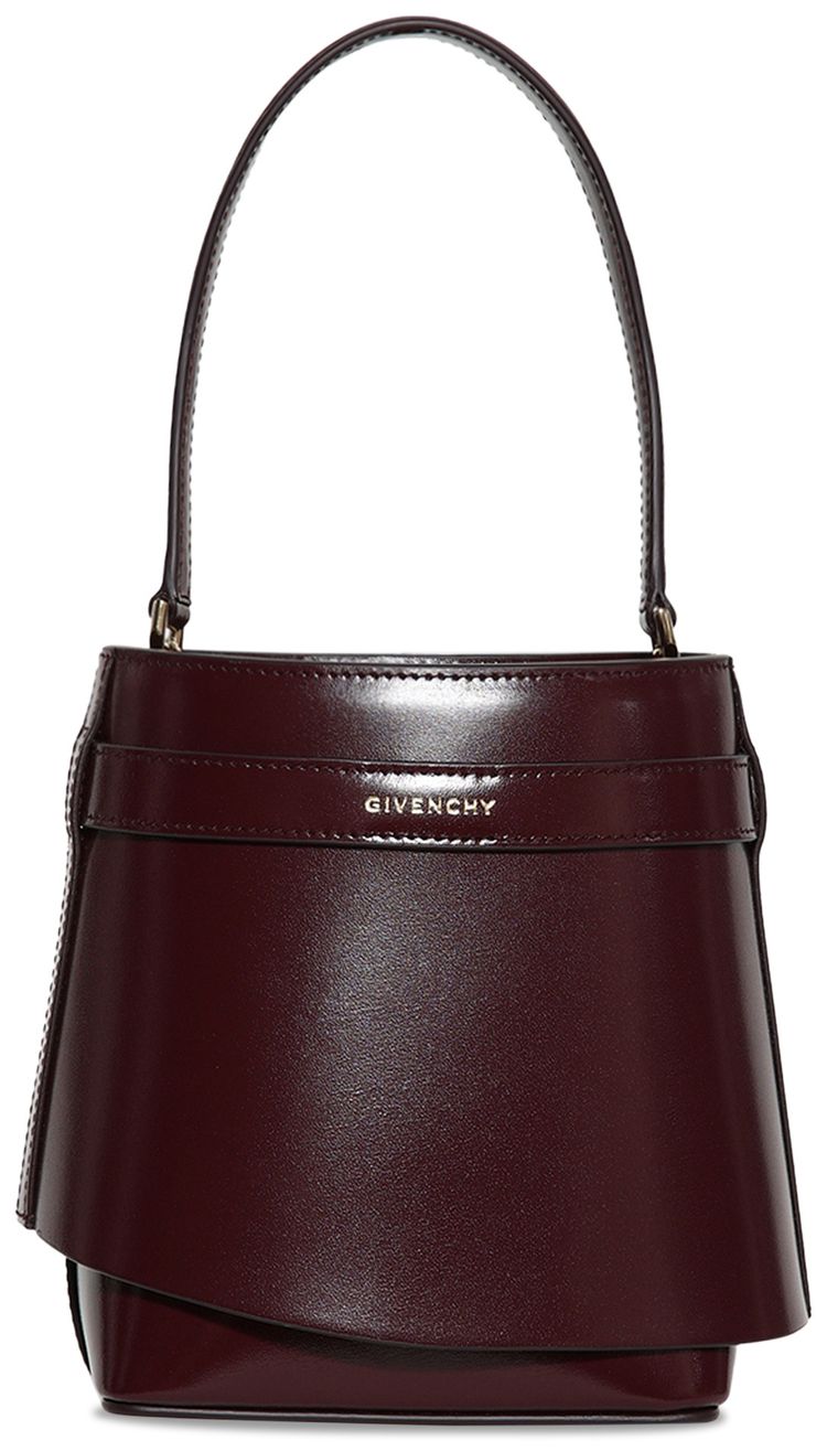 Givenchy Shark Lock Bucket Bag Oxblood Red
