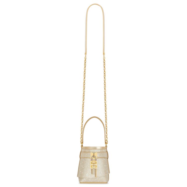 Givenchy Micro Shark Lock Bucket Bag Blond