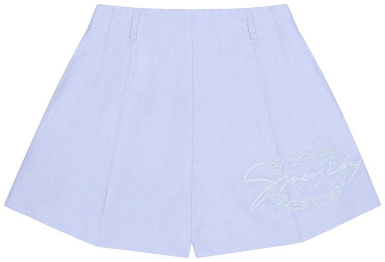Givenchy High Waisted Shorts Baby Blue