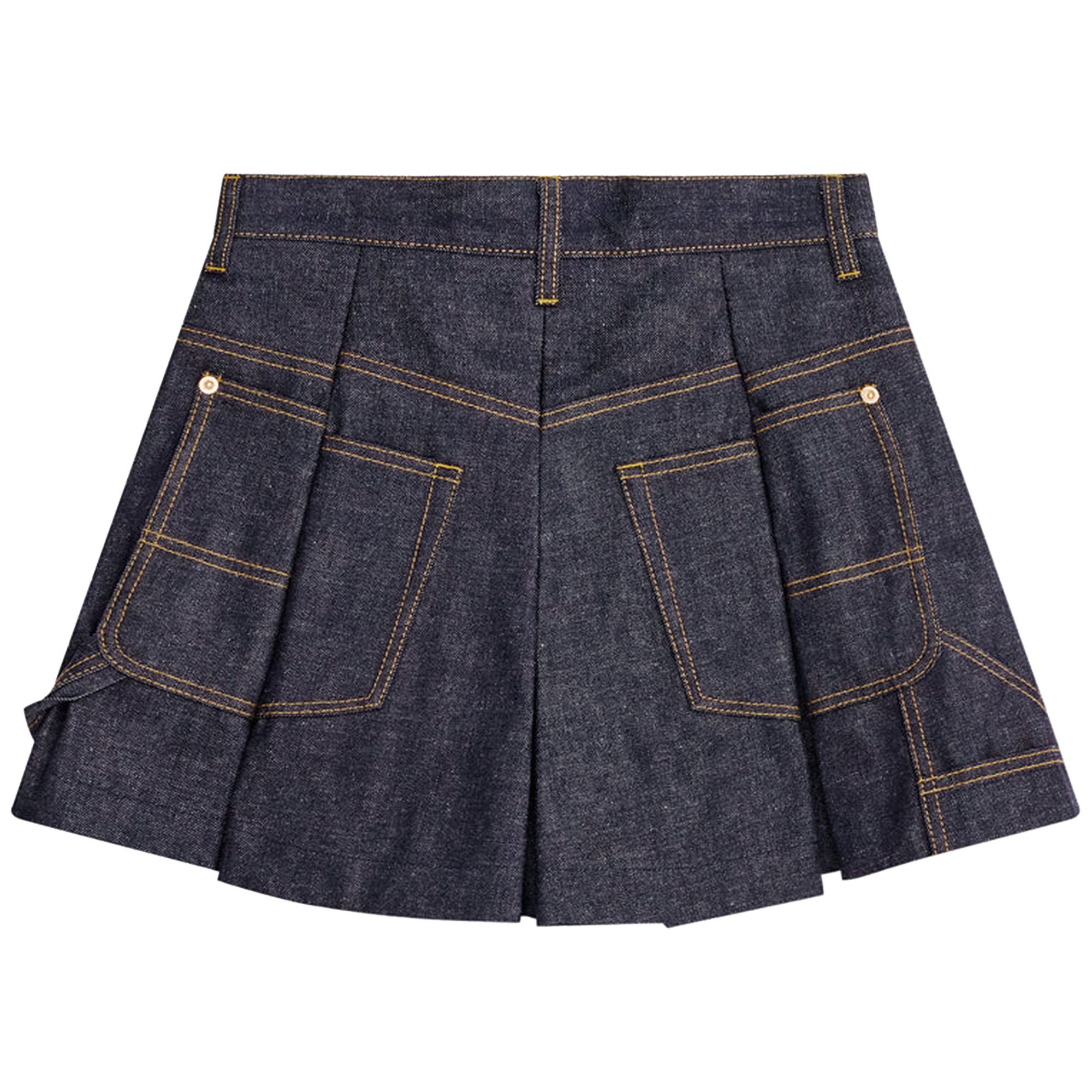 sacai 2024ss Denim Short Pants インディゴ sacai Indigo Belted Denim Shorts Sacai