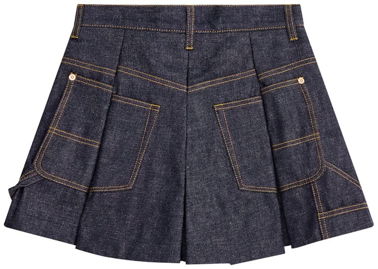 Sacai Denim Mix Shorts Indigo