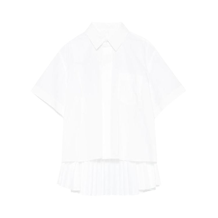 Sacai Poplin Shirt Off White