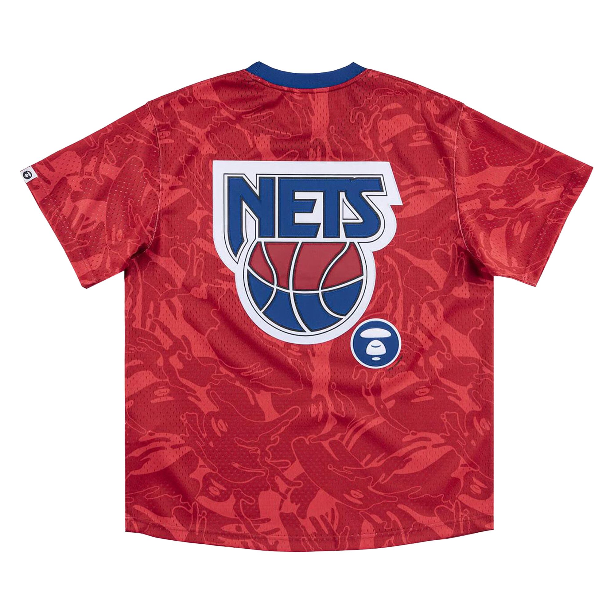 Buy BAPE x Mitchell & Ness New Jersey Nets BP Jersey 'Red