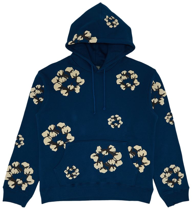 Denim Tears x Cactus Plant Flea Market Cactus Tears Wreath Hoodie Navy