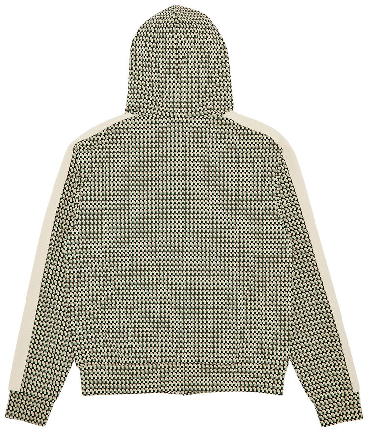 Wales Bonner Power Hoodie BeigeDark GreenBrown