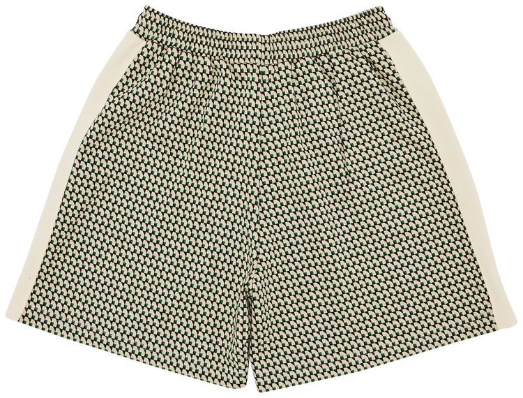 Wales Bonner Power Shorts BeigeDark GreenBrown