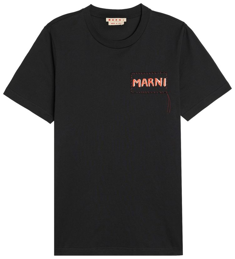 Marni Patch T Shirt Black