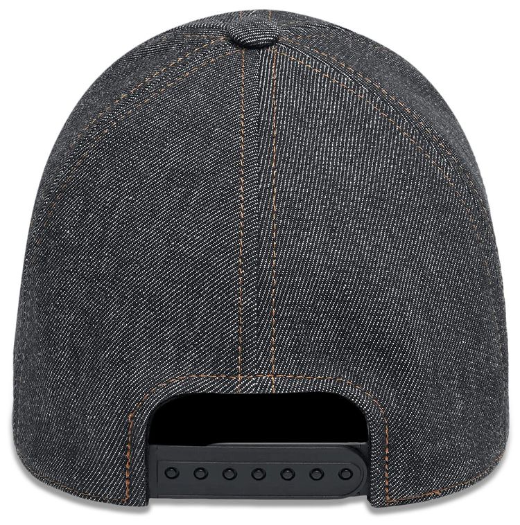 Courreges Signature Denim Cap Dark Heather Grey