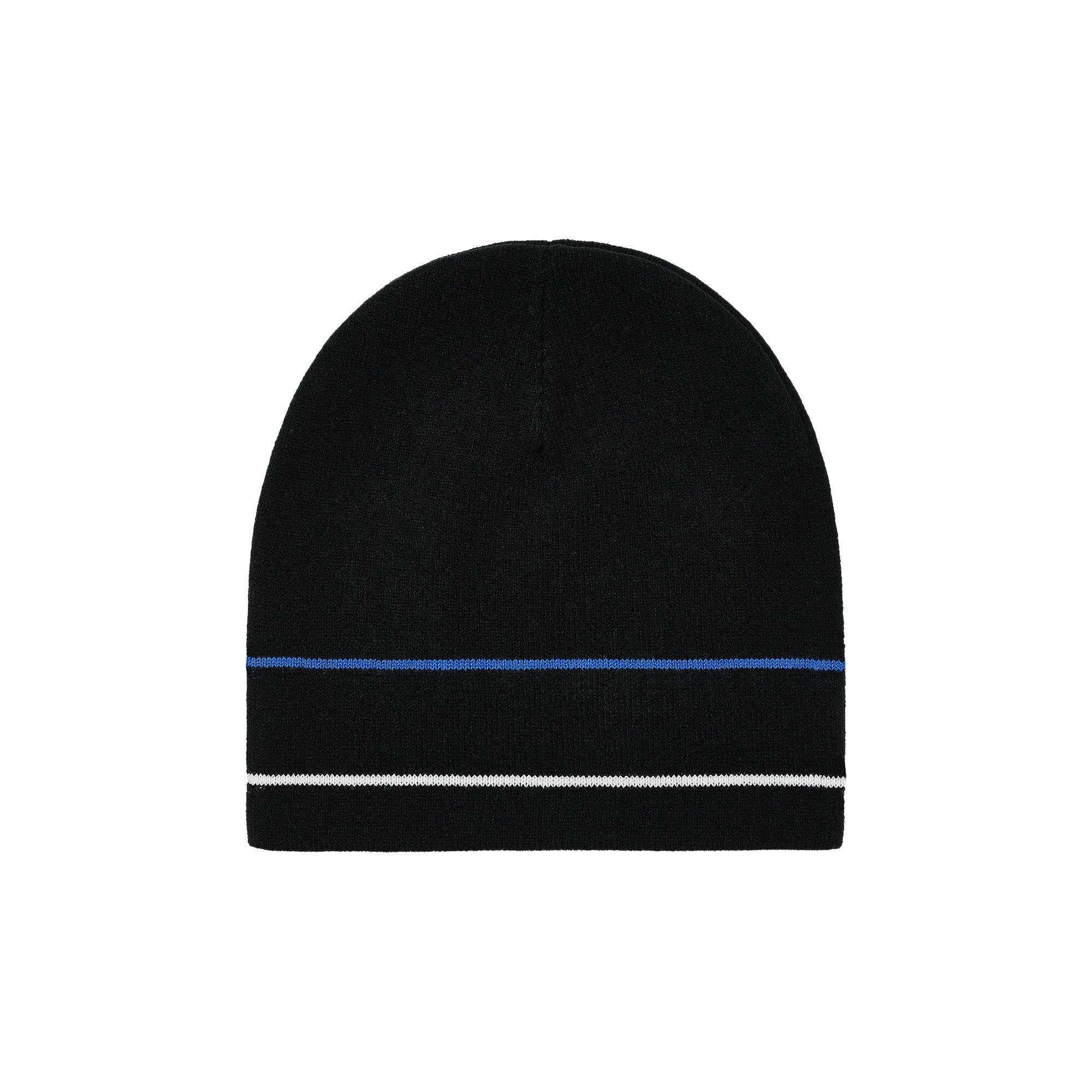 Buy Palace Stripe Nein Cuff Beanie 'Black' - P28BN001 | GOAT UK