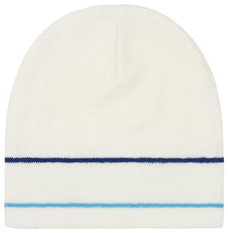 Palace Stripe Nein Cuff Beanie White