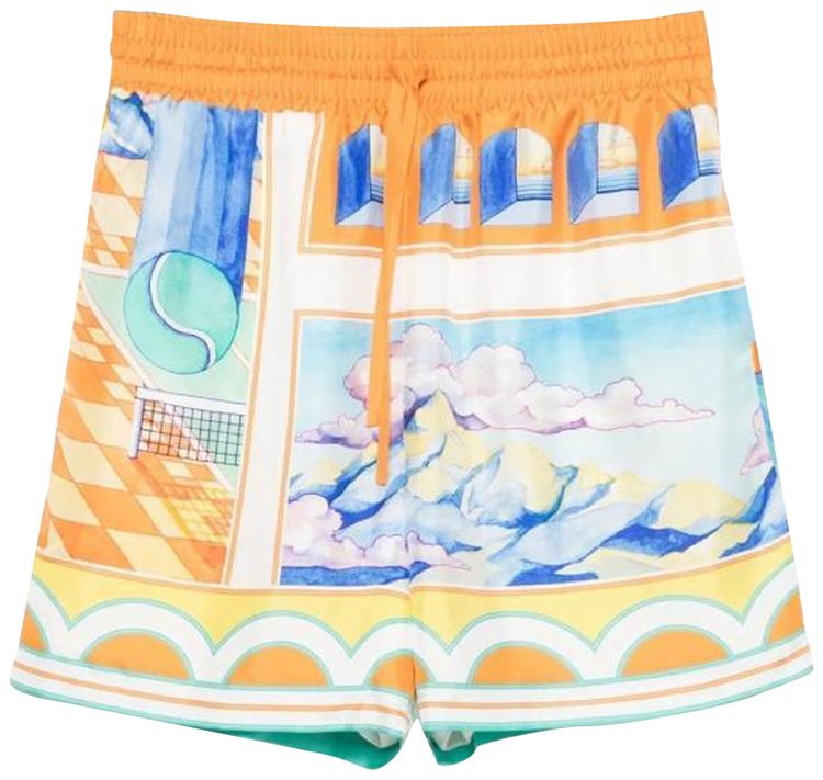 Casablanca Drawstring Shorts Multicolor