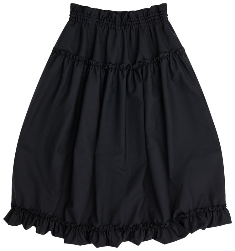 Comme des Garcons Noir Lace Trim Skirt Black