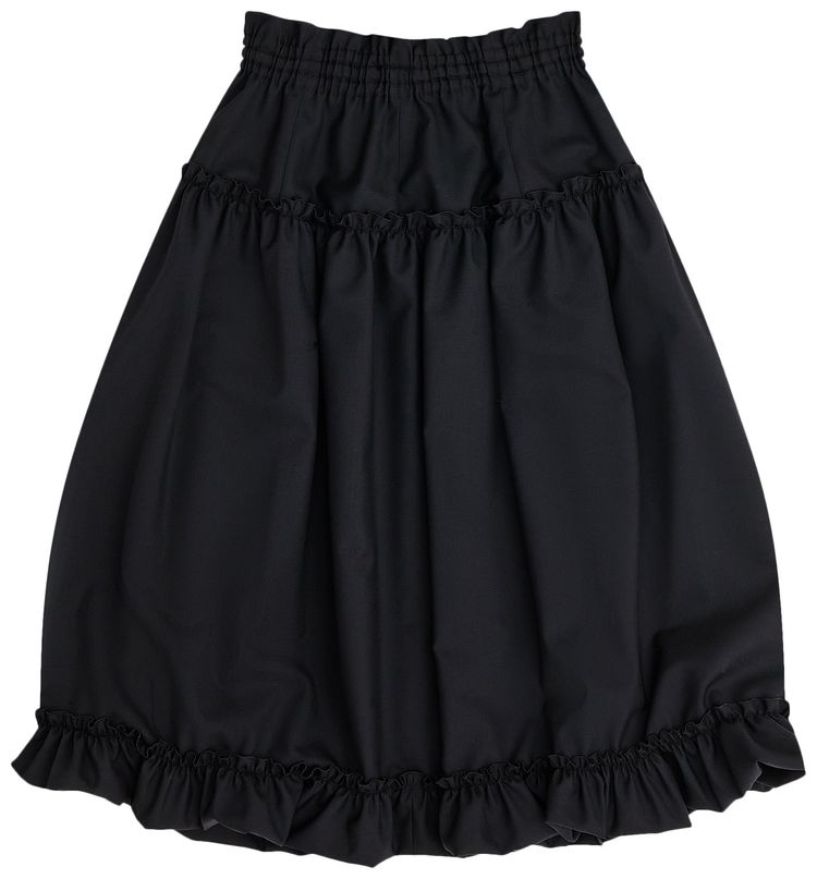 Comme des Garcons Noir Lace Trim Skirt Black