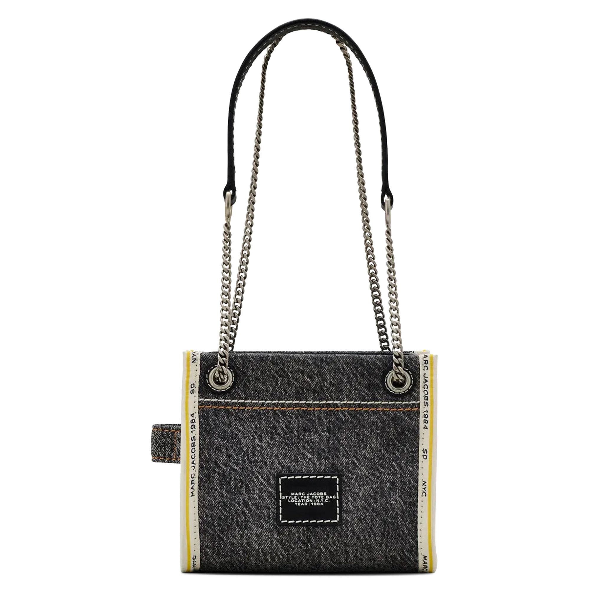 トートバッグ MARC JACOBS Woman Tote bags Black 2F4HCR016H05 965 Buy Marc Jacobs Denim Chain Crossbody Tote Bag 'Black Wash