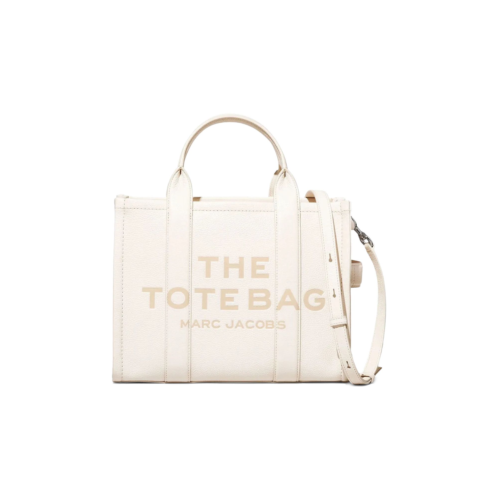 Buy Marc Jacobs Leather Medium Tote Bag 'White' - H004L01PF21 140