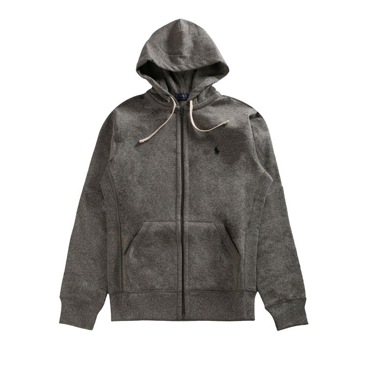 Polo Ralph Lauren Fleece Full Zip Hoodie Ash Grey Heather