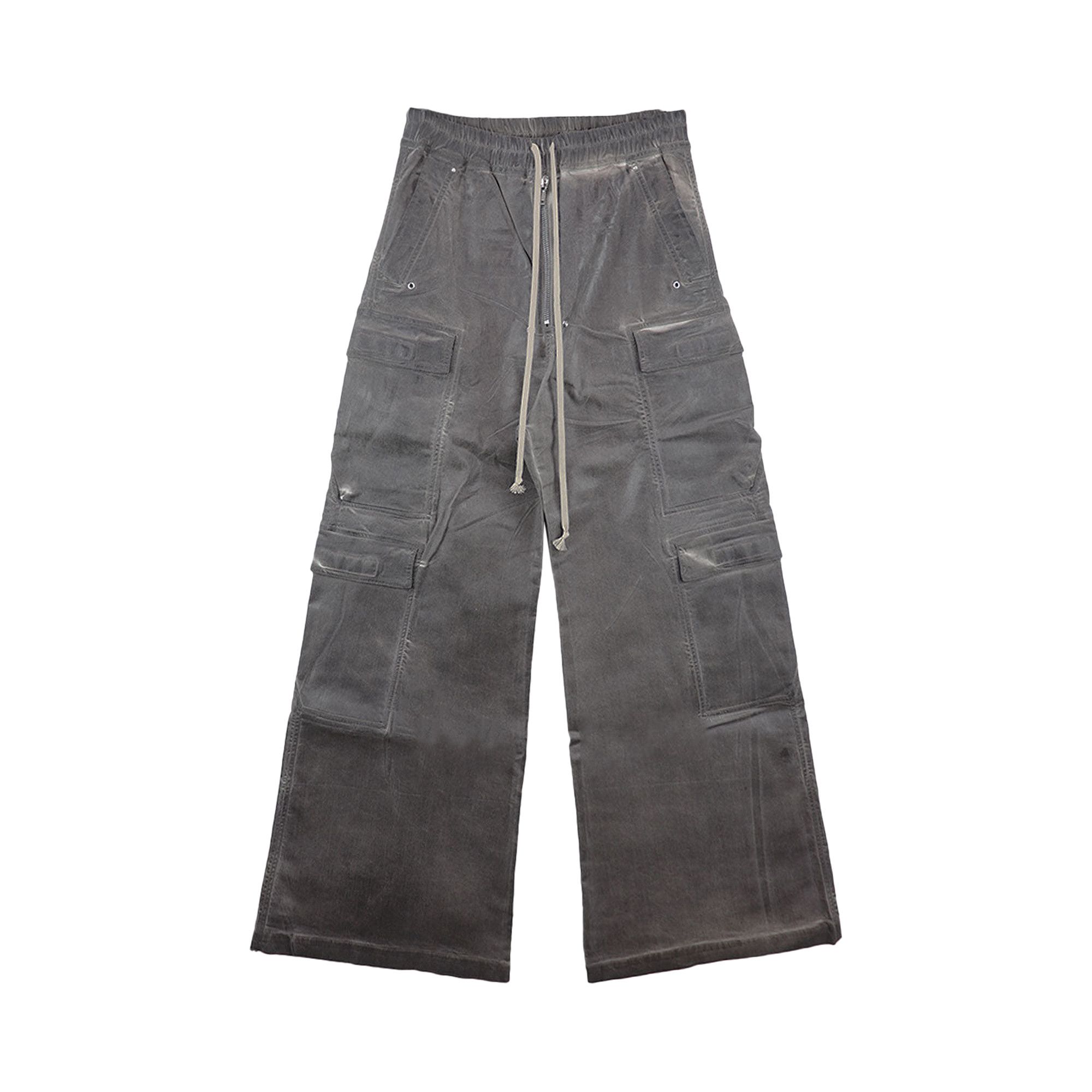 Buy Rick Owens DRKSHDW Foil Denim Double Cargo Jumbo Belas
