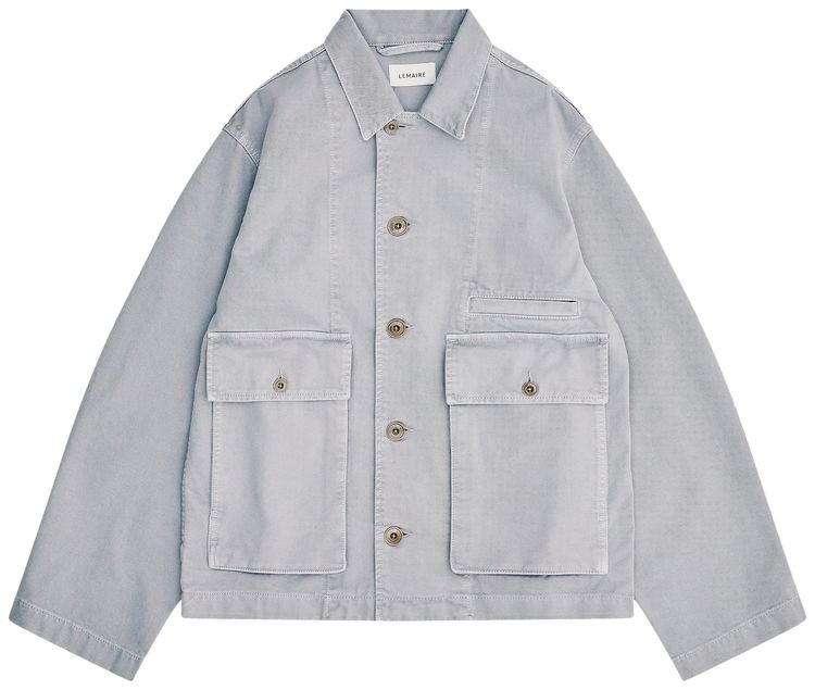 Lemaire Boxy Jacket Snowy Blue Grey